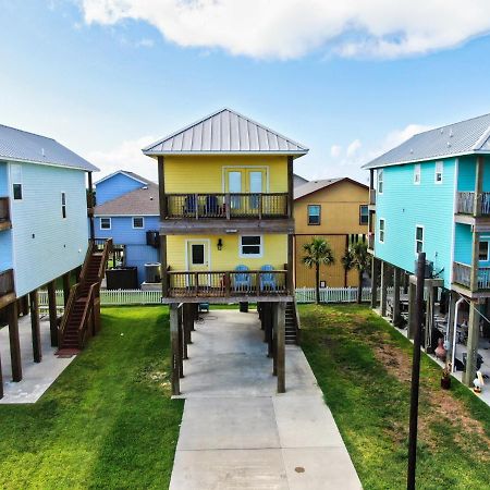 Yellow Beach Haven, Decks, Views, Mere Steps To Sand Galveston Ngoại thất bức ảnh